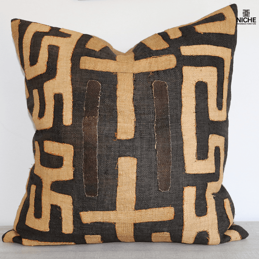 The Beauty of Kuba Cloth Elevating Cushion Covers with African Heritage - Niche Handmade Furniture LLC
