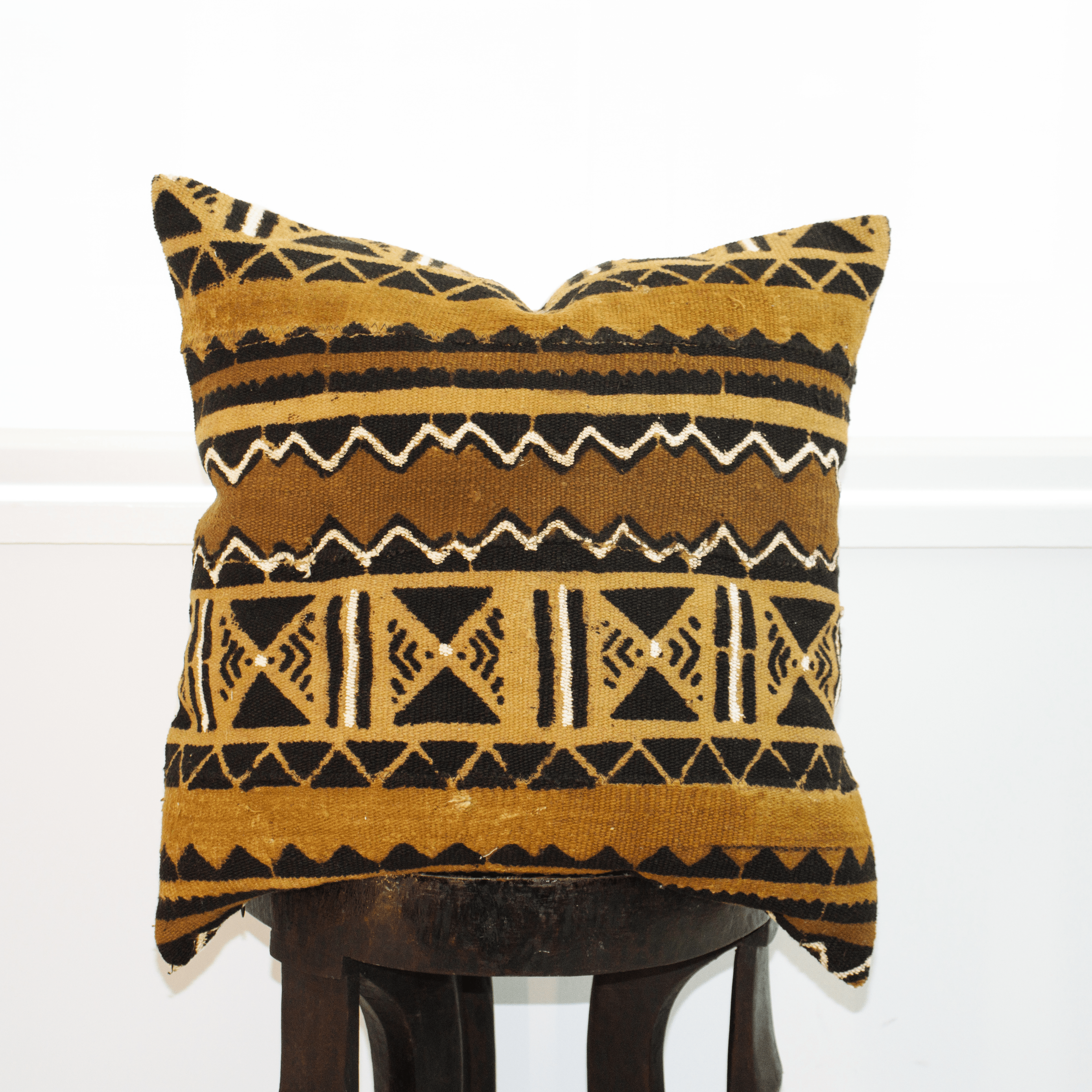 Authentic Malian Mudcloth Pillow Cover – Handmade African Cushion, Boho Tribal Decor - Niche Handmade Furniture LLC