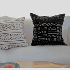 black Mud Cloth Pillow