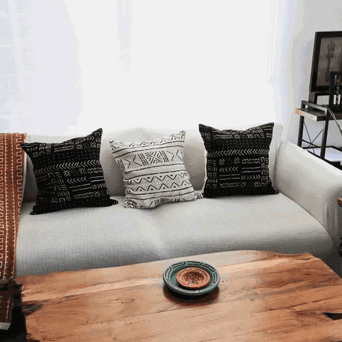 black MudCloth Pillow