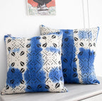 Blue & White Mud cloth Pillow Cover