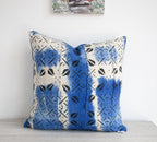 Blue & White Mud cloth cushion cover