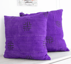 Boho Chic Purple MudCloth Cushion Cover - Niche Handmade Furniture LLCmudcloth