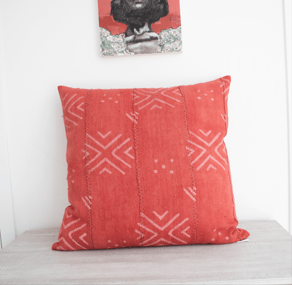 Handmade African Decorative Mud Cloth Pillow - Niche Handmade Furniture LLC