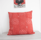 African Mud Cloth cushion Orange & Whitemudcloth cushionCushion coverNiche Handmade Furniture LLCNiche Handmade Furniture LLC