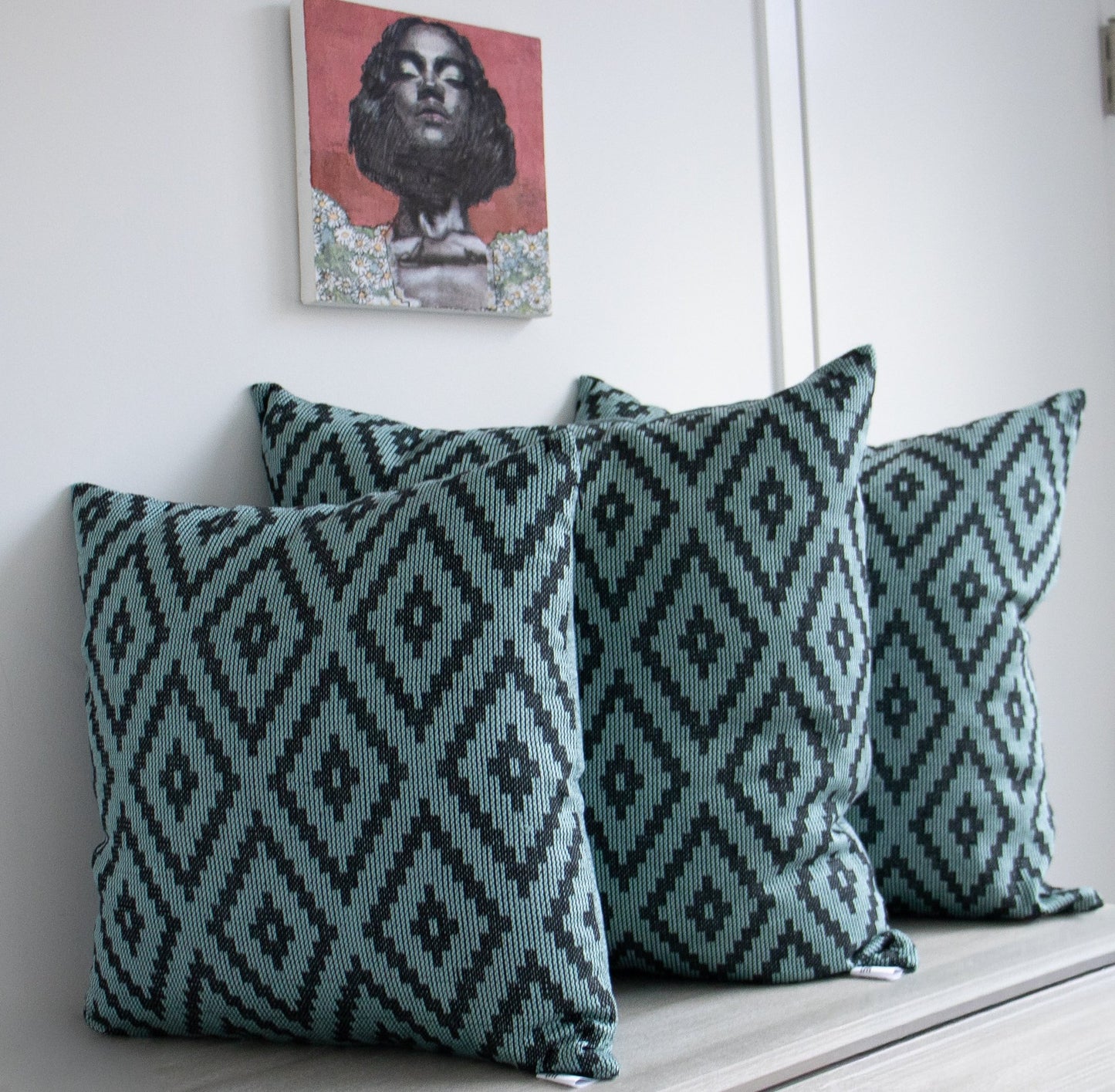 Ethiopian Handwoven Cushion Cover - Fade-Resistant & Durable Poly Cover - Niche Handmade Furniture LLCethiopian handwoven cushion cover Cushion cover