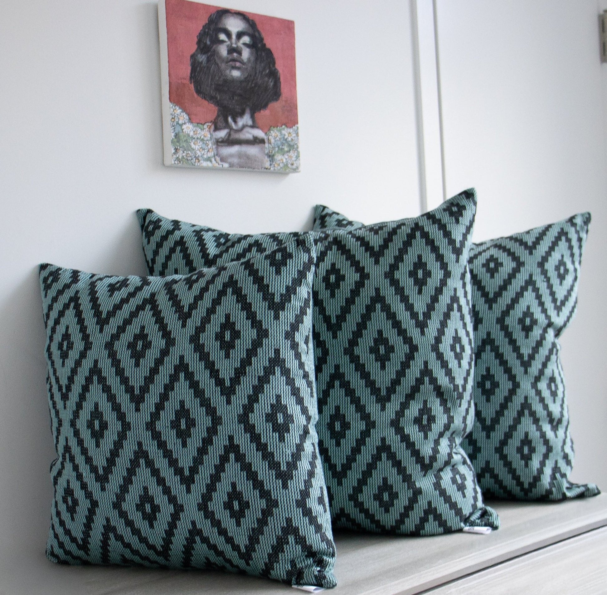 Ethiopian Handwoven Cushion Cover - Fade-Resistant & Durable Poly Cover - Niche Handmade Furniture LLCethiopian handwoven cushion cover Cushion cover