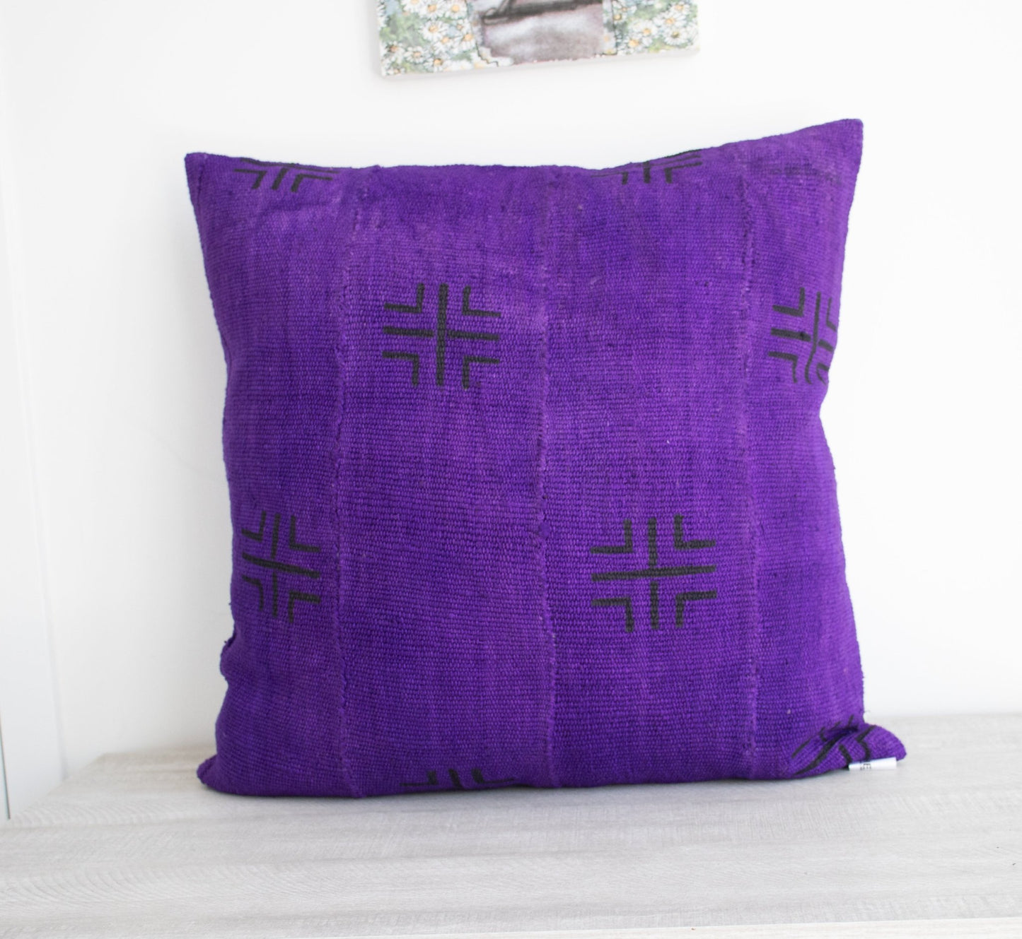 Boho Chic Purple MudCloth Cushion Cover - Niche Handmade Furniture LLCmudcloth