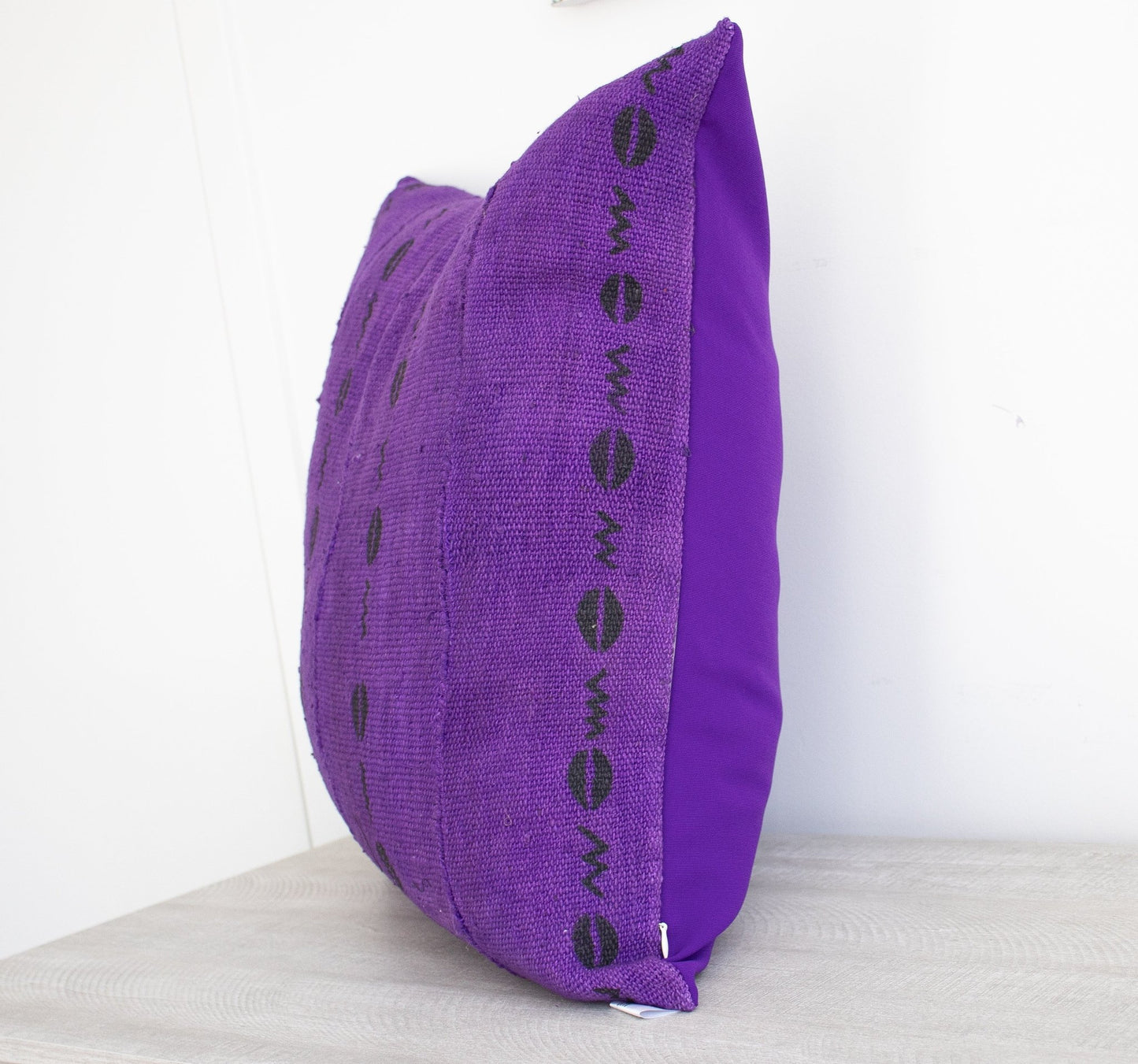 Boho Chic Purple MudCloth Cushion Cover - Niche Handmade Furniture LLCNiche Handmade Furniture LLC