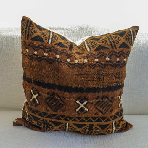 Authentic Malian Mudcloth Pillow Covers - Niche Handmade Furniture LLC