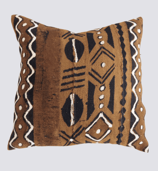 Tribal Pattern Mudcloth Throw Pillow - Niche Handmade Furniture LLC