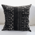 black Mud cloth pillows - Niche Handmade Furniture LLC