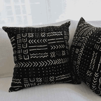 black MudCloth cushion