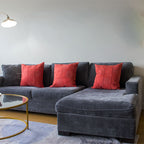 orange mud cloth cushion insert