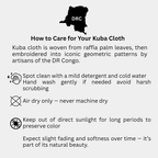 Vintage Kuba Raffia Pillow Cover with African Embroidery - Niche Handmade Furniture LLC