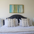 white mud cloth cushion 