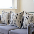 mud cloth white cushion cover 